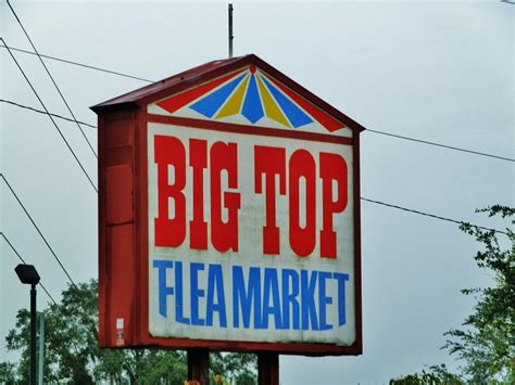 Big top flea market - 1 review and 5 photos of Big Top Flea Market "the condition of the property is ridiculous. there is a small lake in the clogged parking lot, garbage and old doors laying all over the ground and it is just generally filthy. 